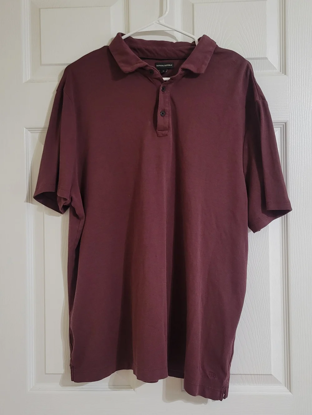 Banana Republic Men's Polo in Deep Burgundy